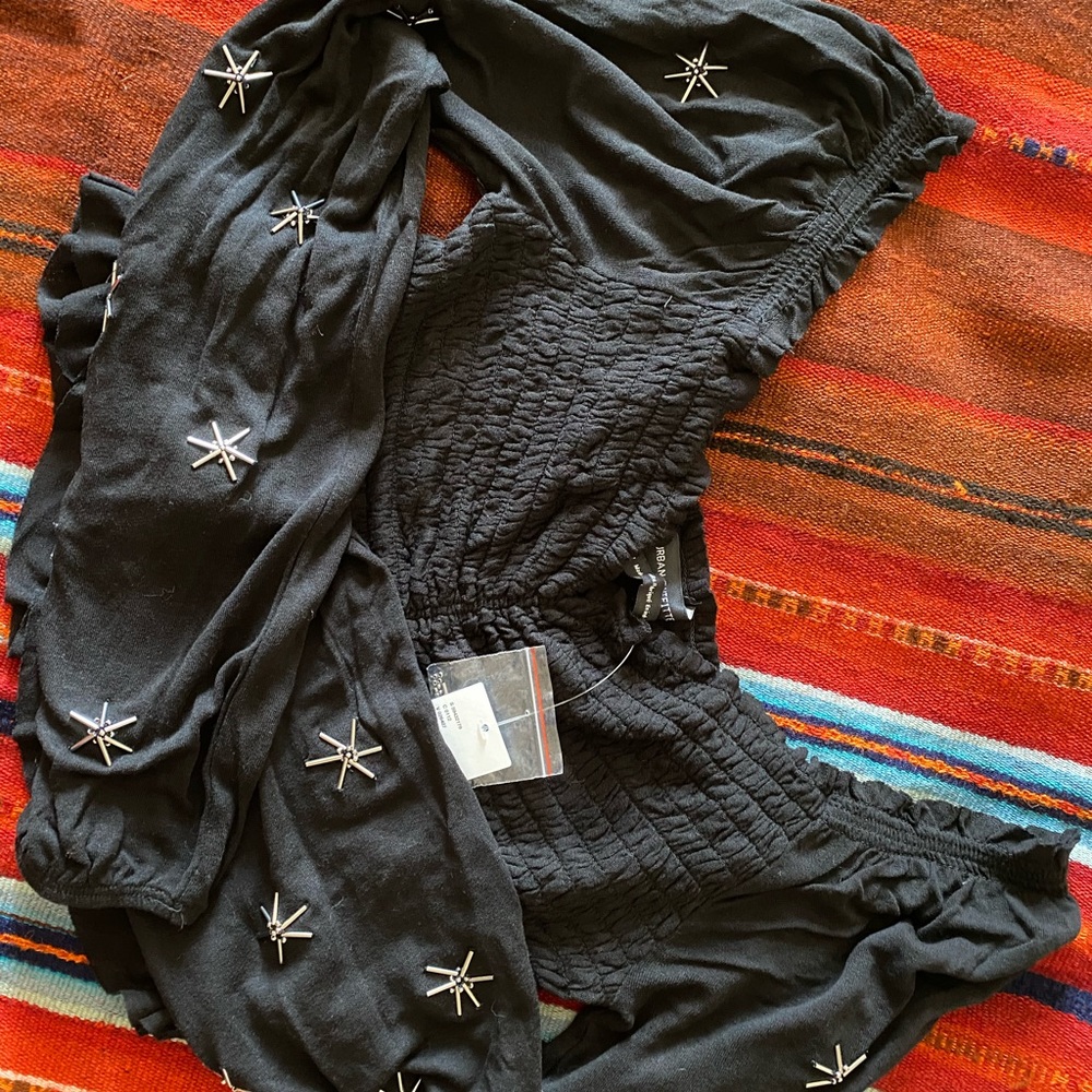 UO Embellished Peplum Top